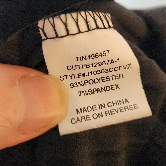 Velvet Like Cordouroy Look Black Dress With Racer Back Size Medium - Picture 5 of 5